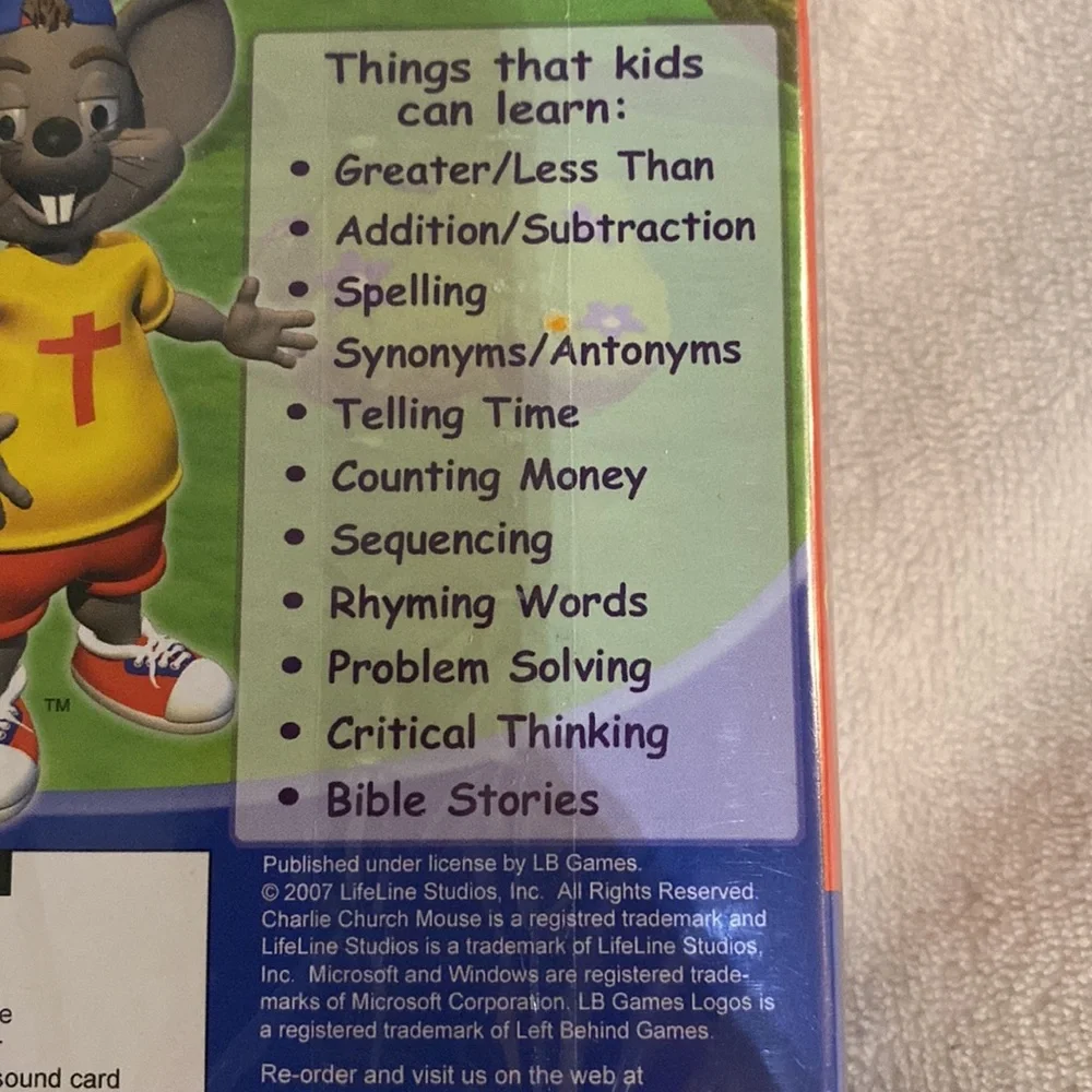 Charlie Church Mouse Early Elementary PC game